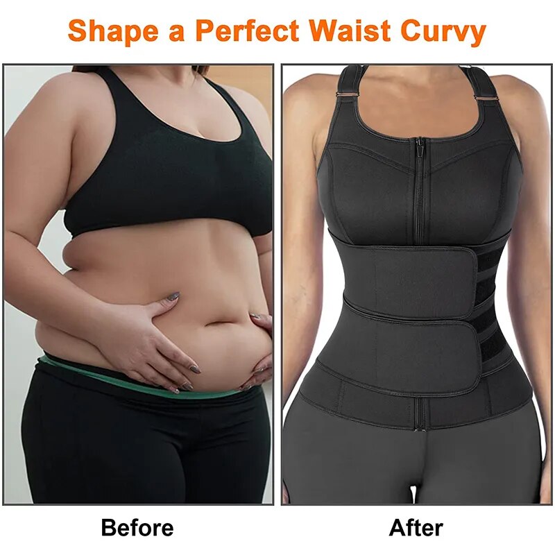 Sweat Waist Trainer Vest Slimming Corset for Weight Loss Body Shaper S –  Sharee's Style Boutique